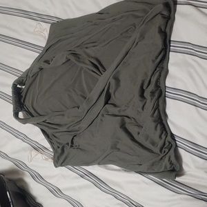 Olive Green open front tank